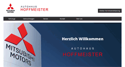 Desktop Screenshot of hoffmeister-kfz.de